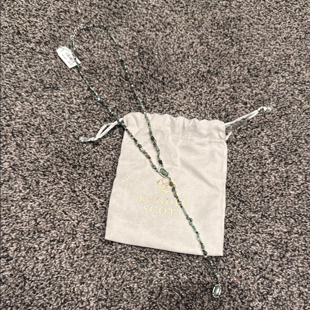 Kendra Scott Green Beaded Necklace